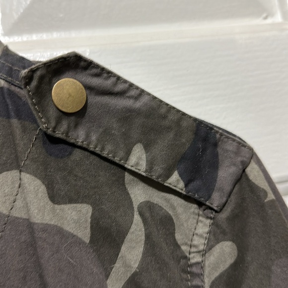 Dark green camouflage cinch-waist jacket, size L - Picture 5 of 9